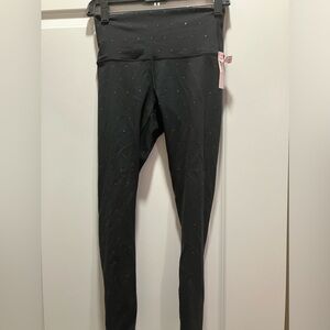 Vicrorias secret leggings.  Black with rhinestones.  Size-4. New with tags
